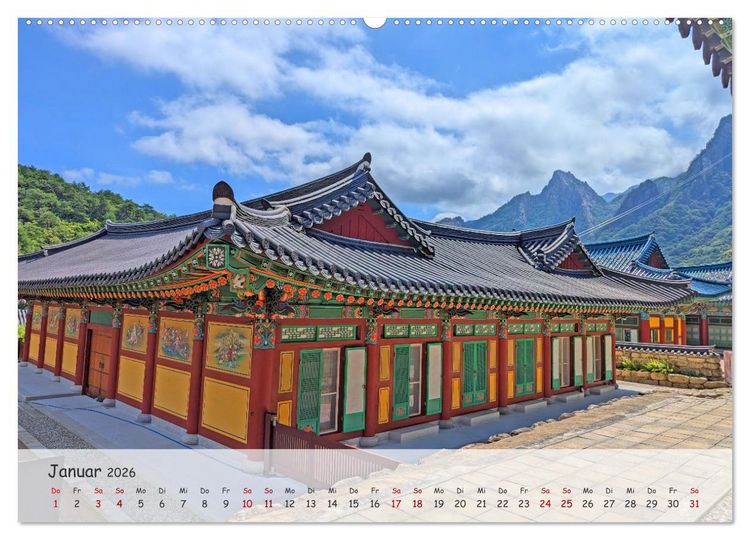 Produktbild: Zauberhaftes S&uuml;dkorea Landschaften, St&auml;dte und Kultur (Wandkalender 2026 DIN A2 quer), CALVENDO Monatskalender
