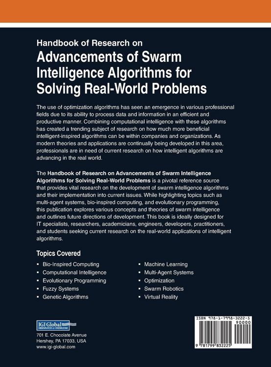 Produktbild: Handbook of Research on Advancements of Swarm Intelligence Algorithms for Solving Real-World Problems