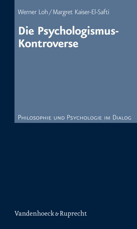 Produktbild: Die Psychologismus-Kontroverse