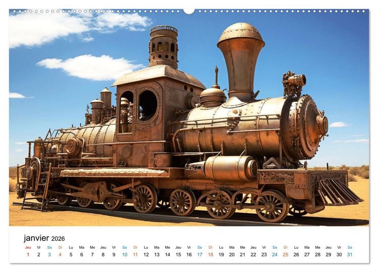 Produktbild: M&eacute;caniques fantastiques (Calendrier mural 2026 DIN A2 vertical) calendrier de bureau