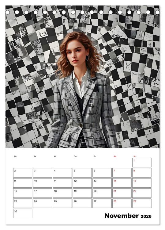 Produktbild: Schachspiel der Mode (Tischkalender 2026 DIN A5 hoch), CALVENDO Monatskalender