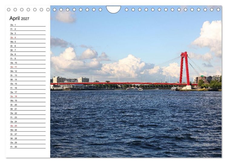 Produktbild: Holl&auml;ndische Architektur Geburtstagskalender (Wandkalender 2027 DIN A4 quer), CALVENDO Monatskalender