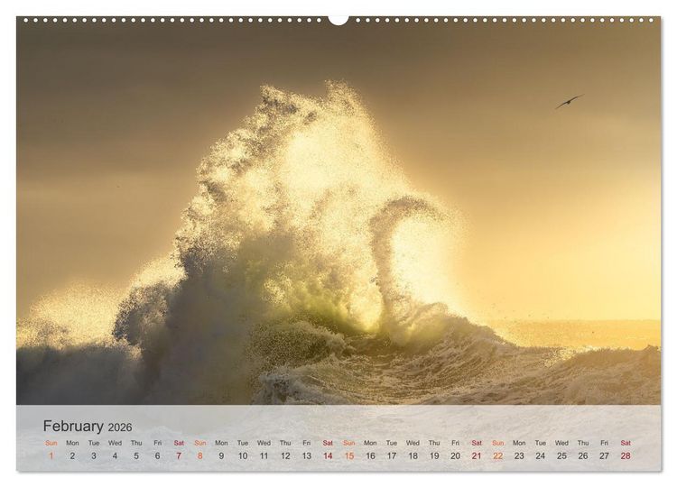 Produktbild: Melody of the waves (High Quality Premium Wall Calendar 2026 DIN A2 landscape),CALVENDO 12 Month Wall Calendar