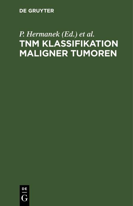 Produktbild: TNM Klassifikation maligner Tumoren