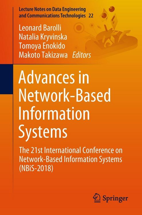 Produktbild: Advances in Network-Based Information Systems