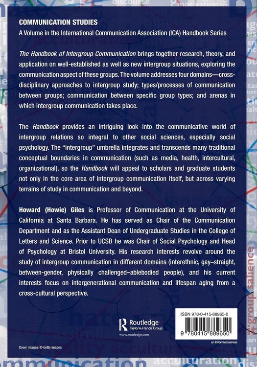 Produktbild: The Handbook of Intergroup Communication