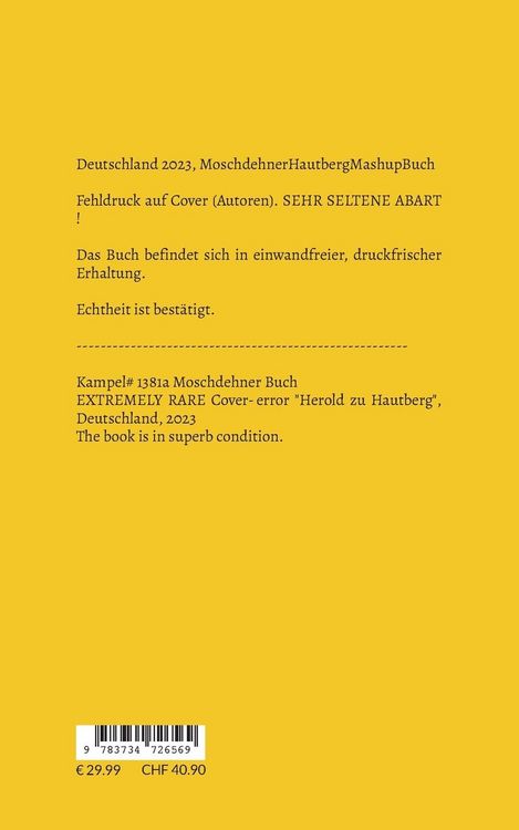 Produktbild: Absichtliche Fehlpressung um Sammlerwert zu suggerieren