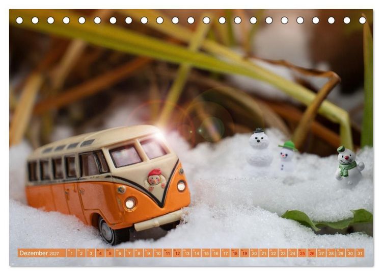 Produktbild: Miniature Caravaning: Gro&szlig;es Abenteuer mit kleinem Camper (Tischkalender 2027 DIN A5 quer), CALVENDO Monatskalender