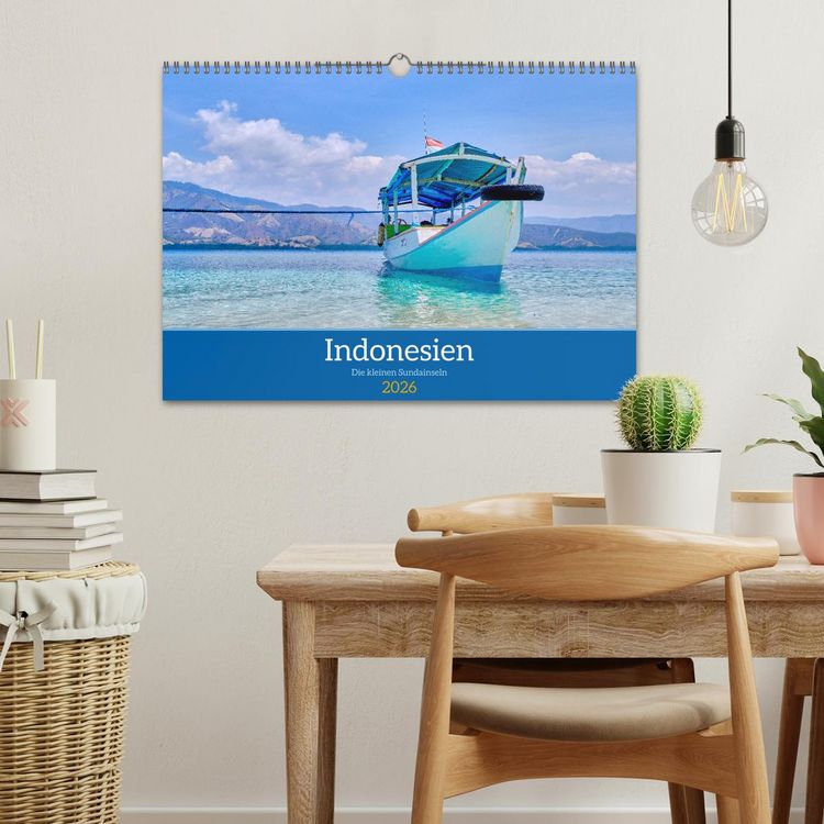 Produktbild: Indonesien - Die kleinen Sundainseln (Wandkalender 2026 DIN A3 quer), CALVENDO Monatskalender