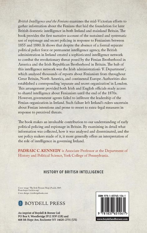 Produktbild: British Intelligence and the Fenians, 1855-1880