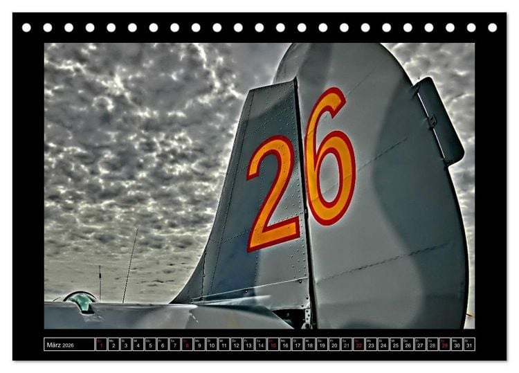 Produktbild: Farbe rund ums Flugzeug! (Tischkalender 2026 DIN A5 quer), CALVENDO Monatskalender