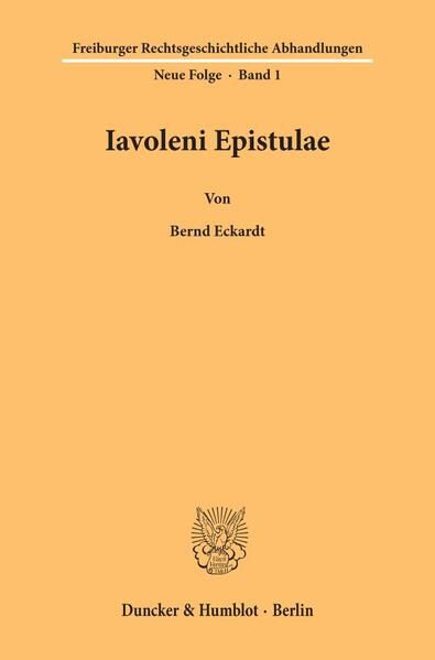 Produktbild: Iavoleni Epistulae.
