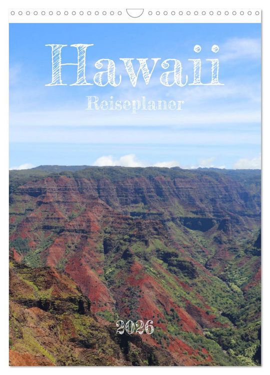 Produktbild: Hawaii - Reiseplaner (Wandkalender 2026 DIN A3 hoch), CALVENDO Monatskalender