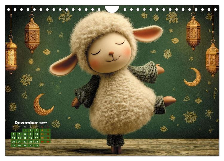 Produktbild: Vom Gl&uuml;ck ein Schaf zu sein (Wandkalender 2027 DIN A4 quer), CALVENDO Monatskalender