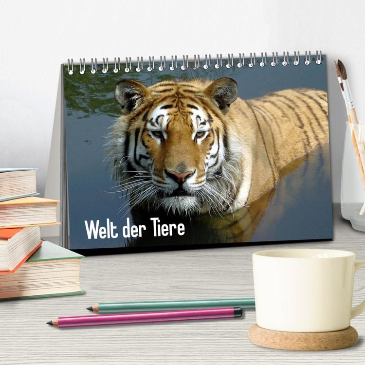 Produktbild: Welt der Tiere (Tischkalender 2026 DIN A5 quer), CALVENDO Monatskalender