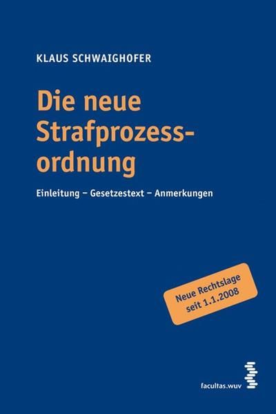 Produktbild: Die neue Strafprozessordnung