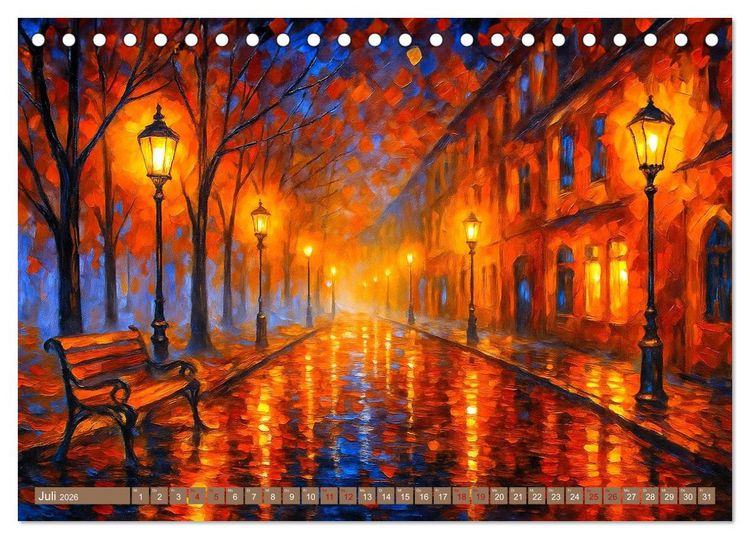 Produktbild: Spaziergang durch Farben und Licht (Tischkalender 2026 DIN A5 quer), CALVENDO Monatskalender