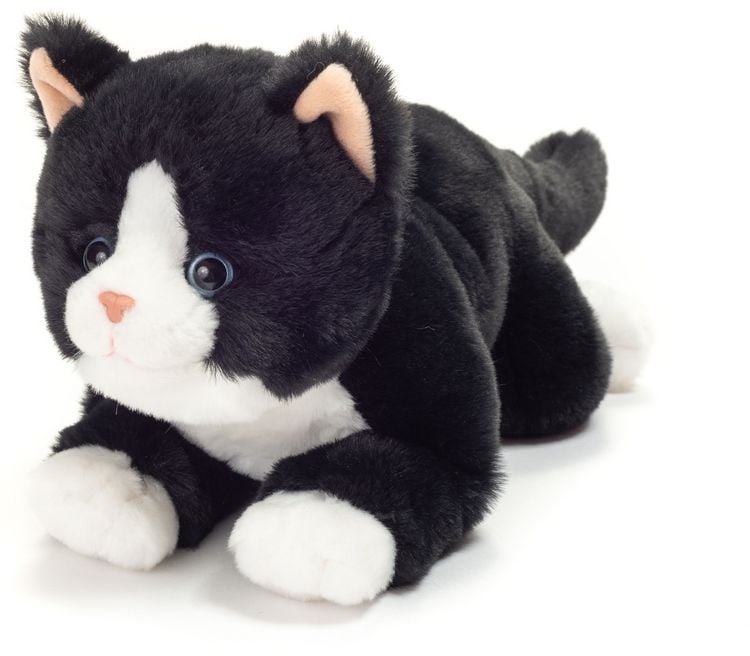 Teddy Hermann Glücks-Katze 24 Cm - Kuschelweiches Plüschtier Mit Recycelter Füllung