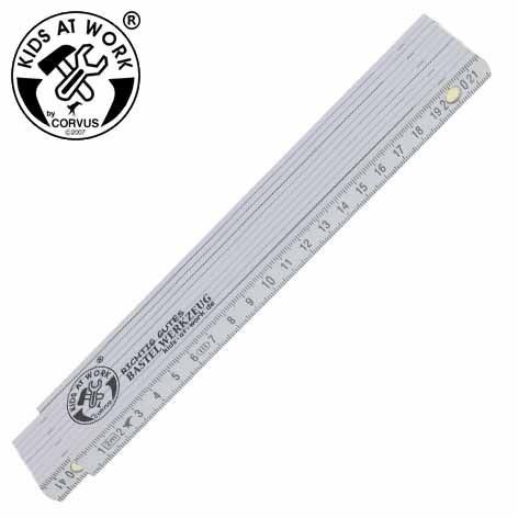 Produktbild: Corvus Kids-at-Work A600682 - Meterstab 200 cm, Zollstock, Holz, wei&szlig;