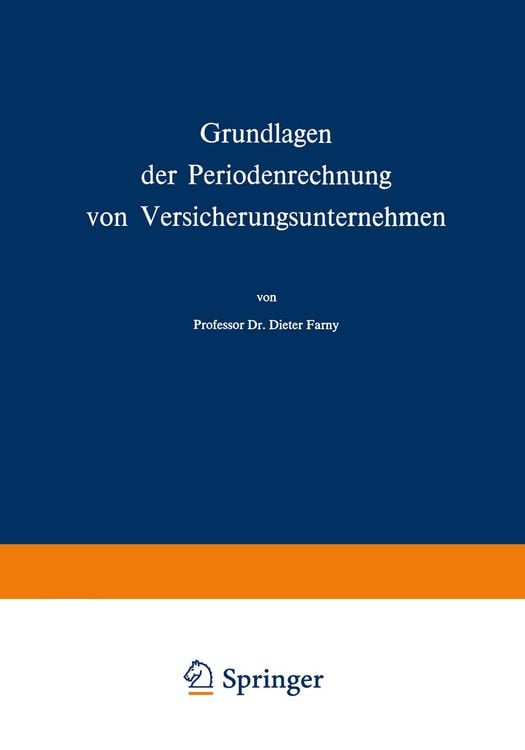 Produktbild: Grundlagen der Periodenrechnung von Versicherungsunternehmen