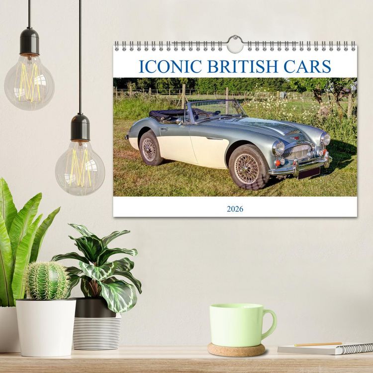 Produktbild: Iconic British Cars (Wall Calendar 2026 DIN A4 landscape), CALVENDO 12 Month Wall Calendar