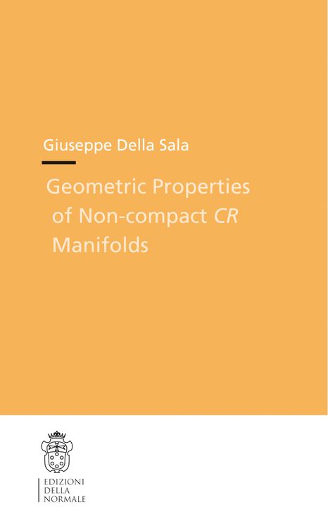 Produktbild: Geometric properties of non-compact CR manifolds