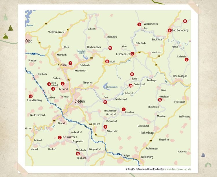 Produktbild: Siegerland - Mit Wittgensteiner Land. Wandern f&uuml;r die Seele