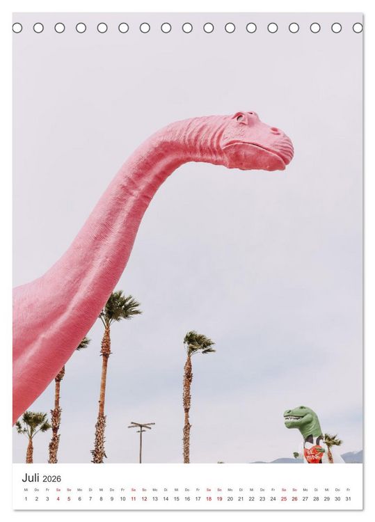 Produktbild: Palm Springs - Immer der Sonne nach. (Tischkalender 2026 DIN A5 hoch), CALVENDO Monatskalender