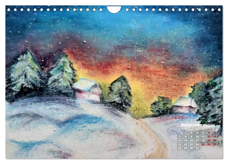 Produktbild: Landschaften in Acryl & Aquarell (Wandkalender 2026 DIN A4 quer), CALVENDO Monatskalender