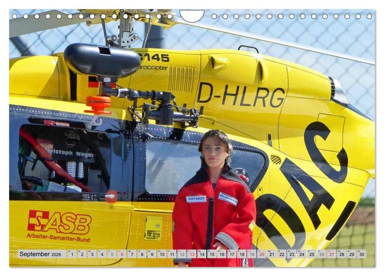 Produktbild: Semiscale-Modellhubschrauber (Wandkalender 2026 DIN A4 quer), CALVENDO Monatskalender