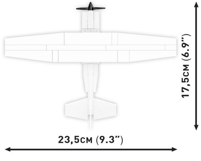 Produktbild: COBI 26620 - Cessna 172 Skyhawk-White, Ma&szlig;stab 1:48, Bausatz, 160 Klemmbausteine