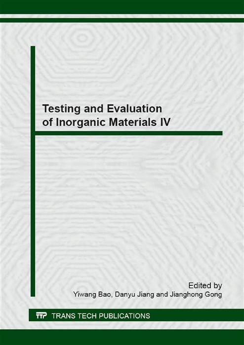 Produktbild: Testing and Evaluation of Inorganic Materials IV