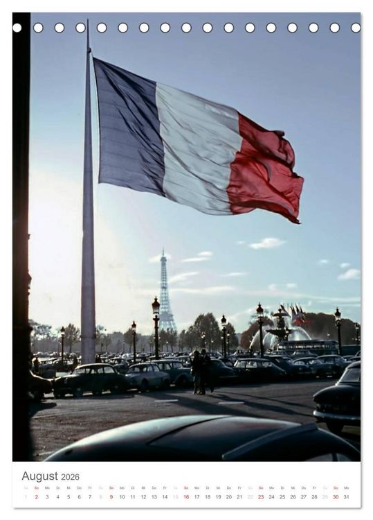 Produktbild: Paris, damals ... (Tischkalender 2026 DIN A5 hoch), CALVENDO Monatskalender