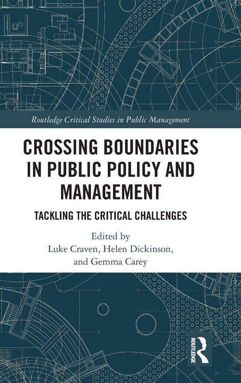 Produktbild: Crossing Boundaries in Public Policy and Management