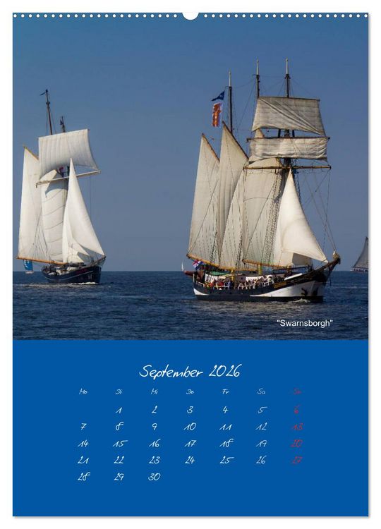 Produktbild: Unter Segeln (Wandkalender 2026 DIN A2 hoch), CALVENDO Monatskalender