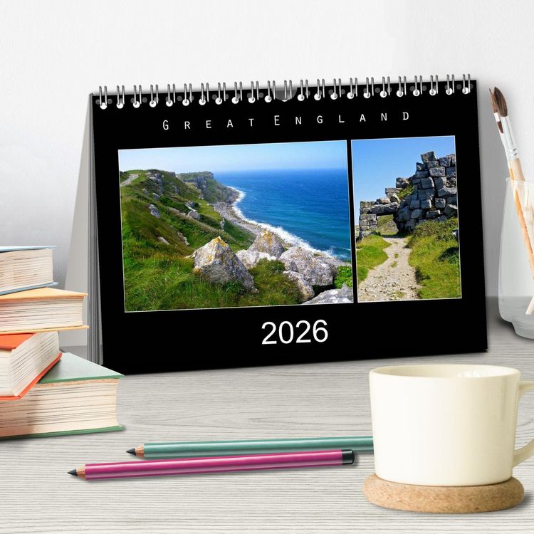Produktbild: Great England 2026 (Tischkalender 2026 DIN A5 quer), CALVENDO Monatskalender