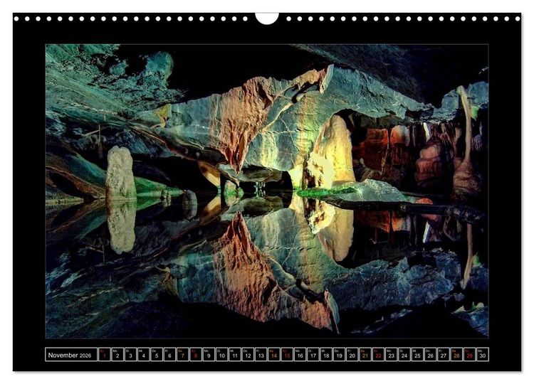Produktbild: H&ouml;hlen, Stalaktiten und Stalagmiten (Wandkalender 2026 DIN A3 quer), CALVENDO Monatskalender