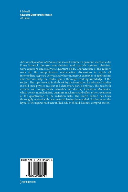 Produktbild: Advanced Quantum Mechanics