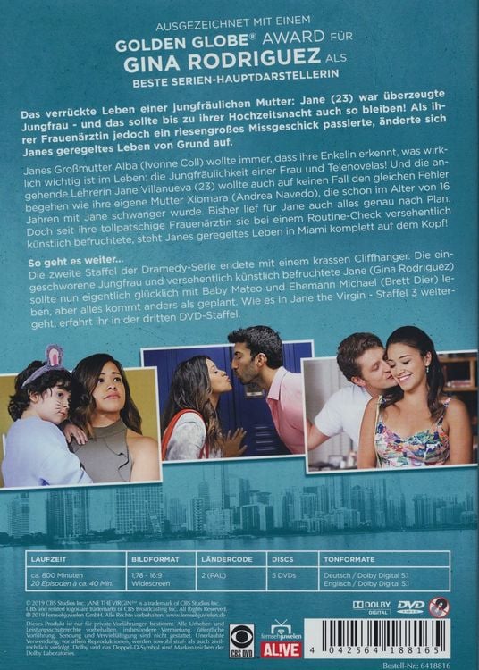 Produktbild: Jane the Virgin - Die komplette 3. Staffel [5 DVDs]