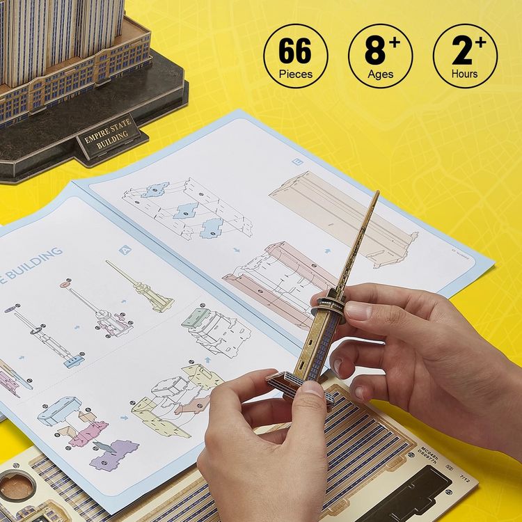 Produktbild: CUBICFUN - 3D Puzzle Empire State Building 66 Teile