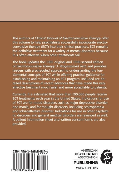 Produktbild: Clinical Manual of Electroconvulsive Therapy