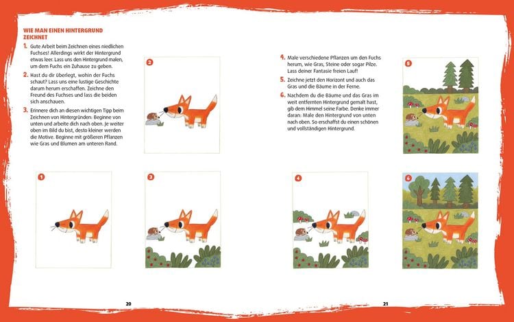 Produktbild: Tiere zeichnen f&uuml;r Kids &ndash; &Uuml;ber 100 kunterbunte Lieblingstiere mit einfachen Formen Schritt-f&uuml;r-Schritt malen lernen