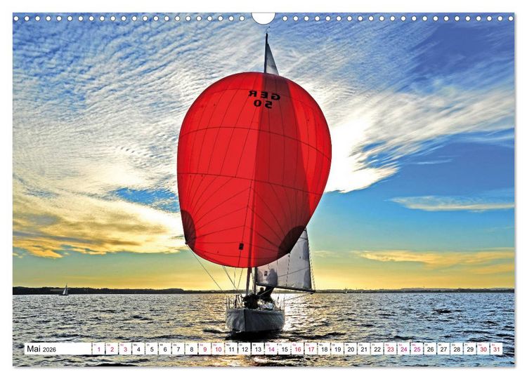 Produktbild: Leidenschaft Segeln (Wandkalender 2026 DIN A3 quer), CALVENDO Monatskalender