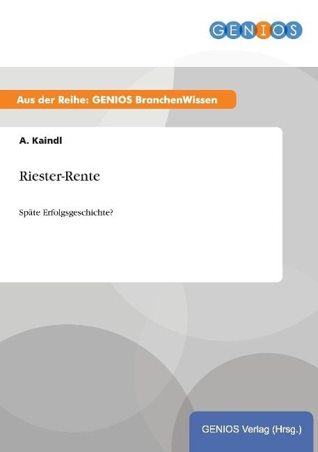 Produktbild: Riester-Rente