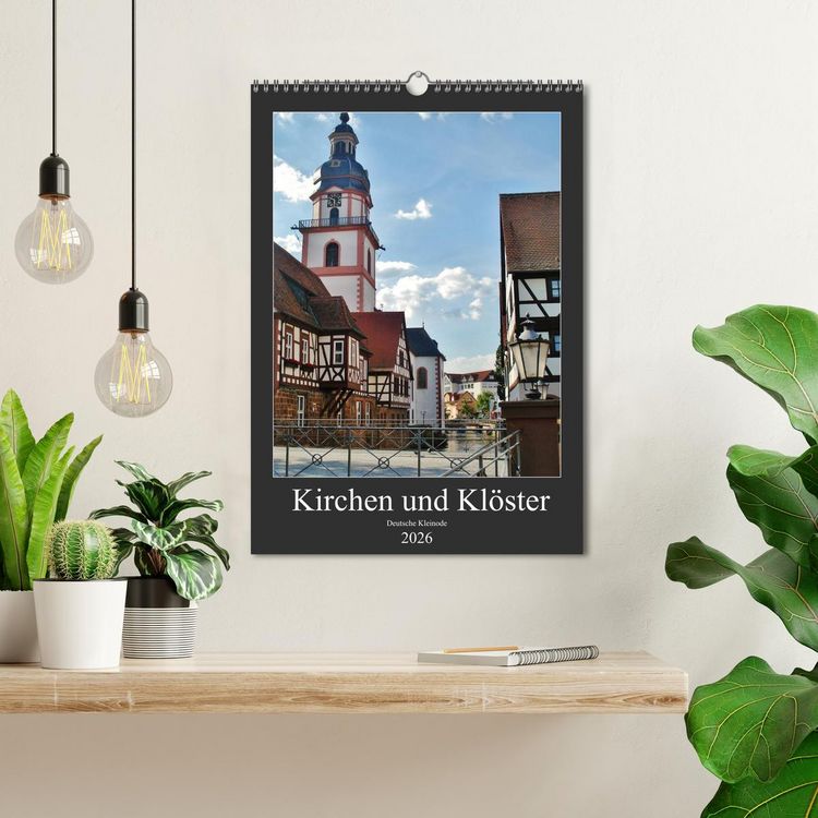 Produktbild: Kirchen und Kl&ouml;ster deutsche Kleinode (Wandkalender 2026 DIN A3 hoch), CALVENDO Monatskalender