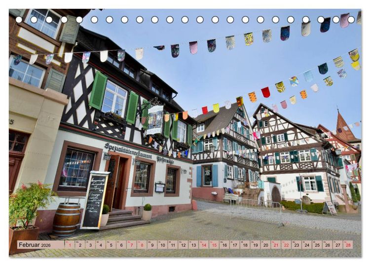 Produktbild: Historisches Gengenbach (Tischkalender 2026 DIN A5 quer), CALVENDO Monatskalender