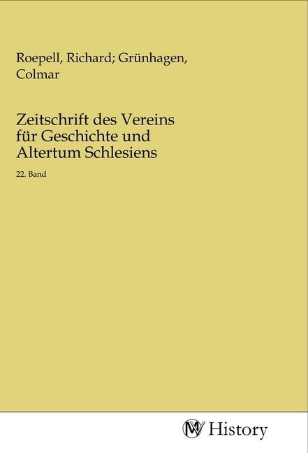 Produktbild: Zeitschrift des Vereins f&uuml;r Geschichte und Altertum Schlesiens