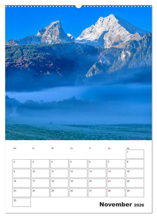 Produktbild: Vier Jahreszeiten im Berchtesgadener Land (Wandkalender 2026 DIN A2 hoch), CALVENDO Monatskalender