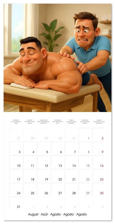 Produktbild: Bodybuilding with Family (Wall Calendar 2026 12 &times; 12 Inch) CALVENDO 12 Month Wall Calendar