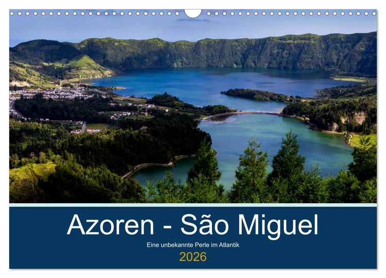 Produktbild: Azoren - S&atilde;o Miguel (Wandkalender 2026 DIN A3 quer), CALVENDO Monatskalender